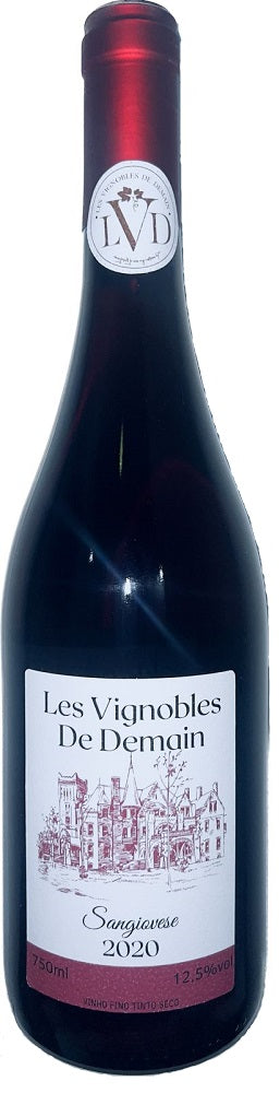 Les Vignobles De Demain - Vinho Vegano Fino Tinto Seco Sangiovese 2020 - 750ml